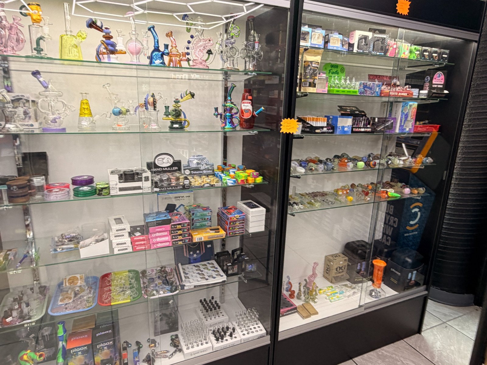 Glass pipes and smoking accessories